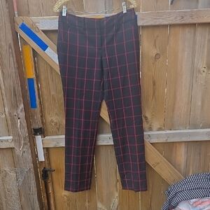 Black and Red Checkered Pants